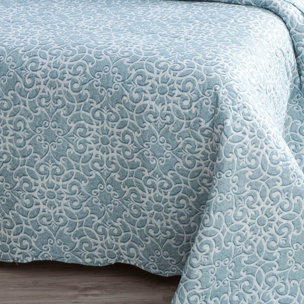 Kit 3 Peças Cobre leito Casal Bouti Microfibra Ultrasonic Estampada + 2 Porta-travesseiros - Sigrid