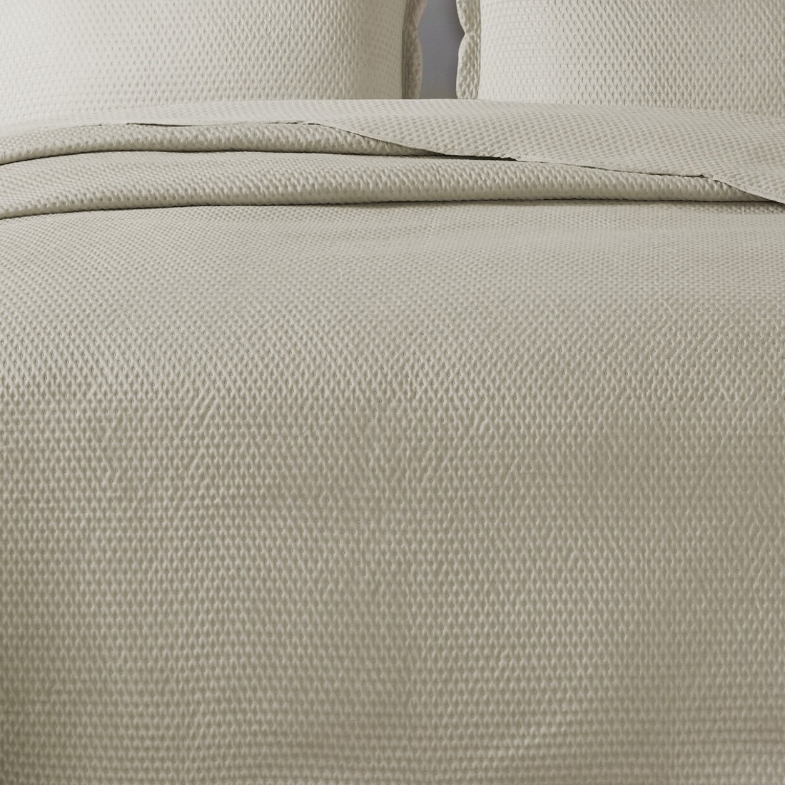 Kit Cobre leito Colcha Super King 3 Peças Bouti Microfibra Dots - Bege Kit Cobre leito Colcha Super King 3 Peças Bouti Microfibra Dots - Bege