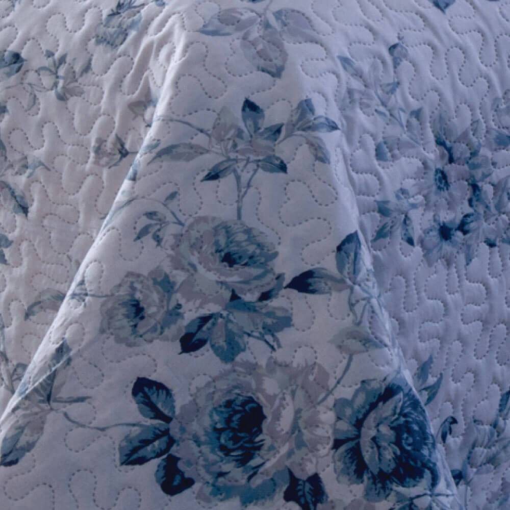 Kit 1 Cobre-leito King Bouti Microfibra Ultrasonic Estampada 2,60 x 2,80 m + 2 Porta-travesseiros - Gio