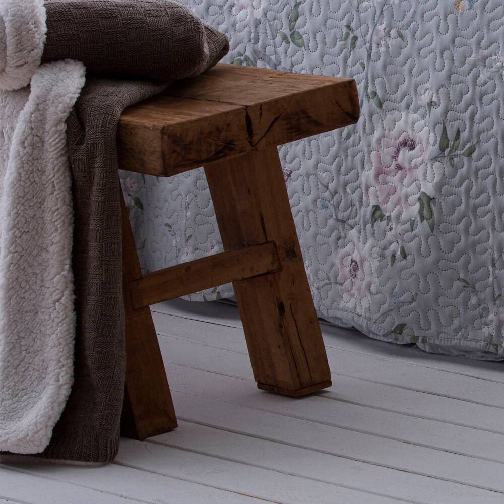 Kit  Cobre-leito Casal Bouti Microfibra Ultrasonic Estampada 2,20 x 2,40 m + 2 Porta-travesseiros - Sofia