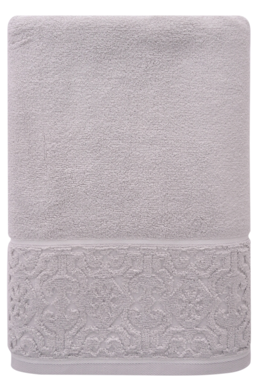 Jogo de Toalha Banhão 500g 4 peças Super Soft Zero Twist Arabesco - Bege e Cinza Jogo de Toalha Banhão 500g 4 peças Super Soft Zero Twist Arabesco - Bege e Cinza