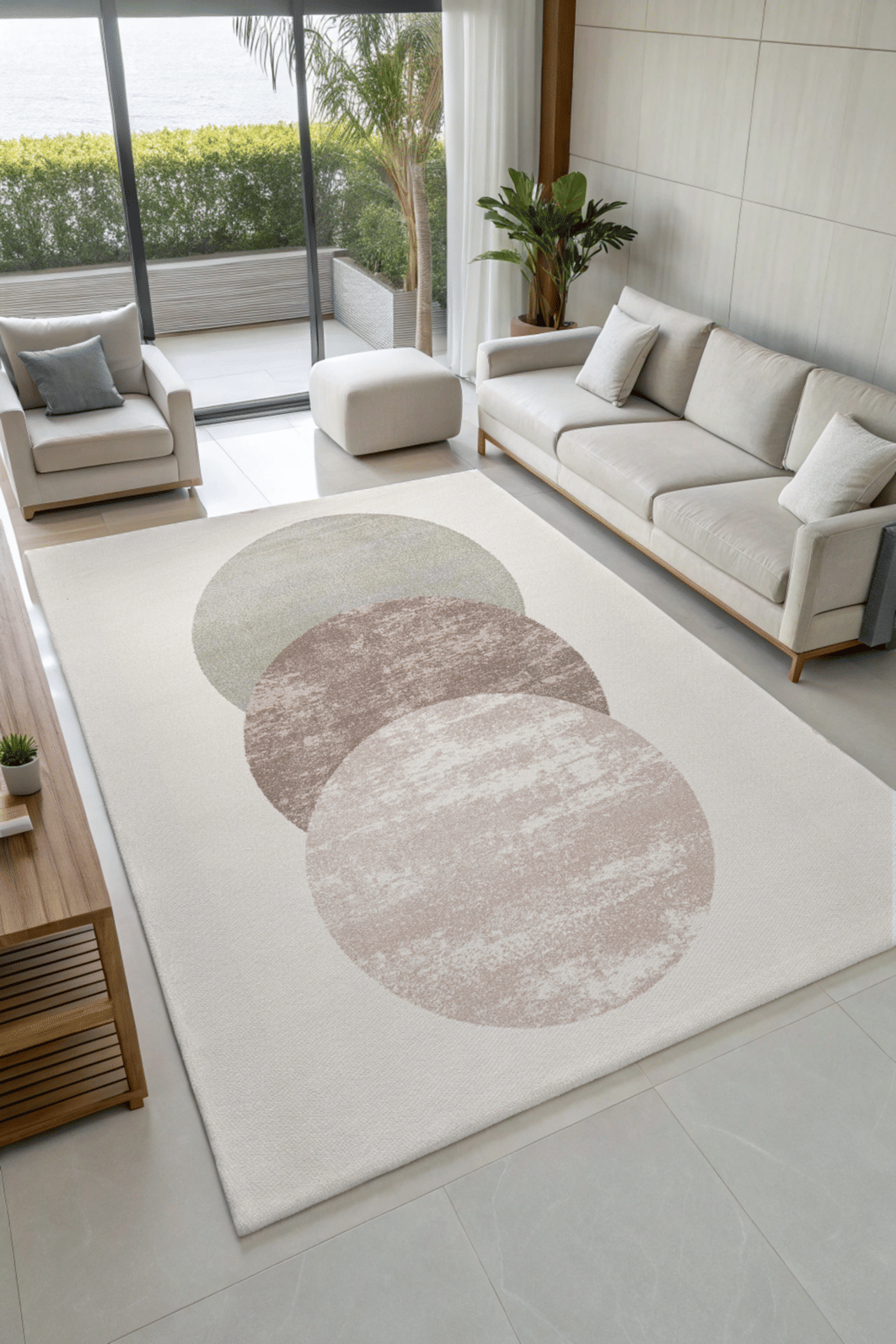 Tapete para Sala Fantasy Organico Circles 300x400 Tapete para Sala Fantasy Organico Circles 300x400