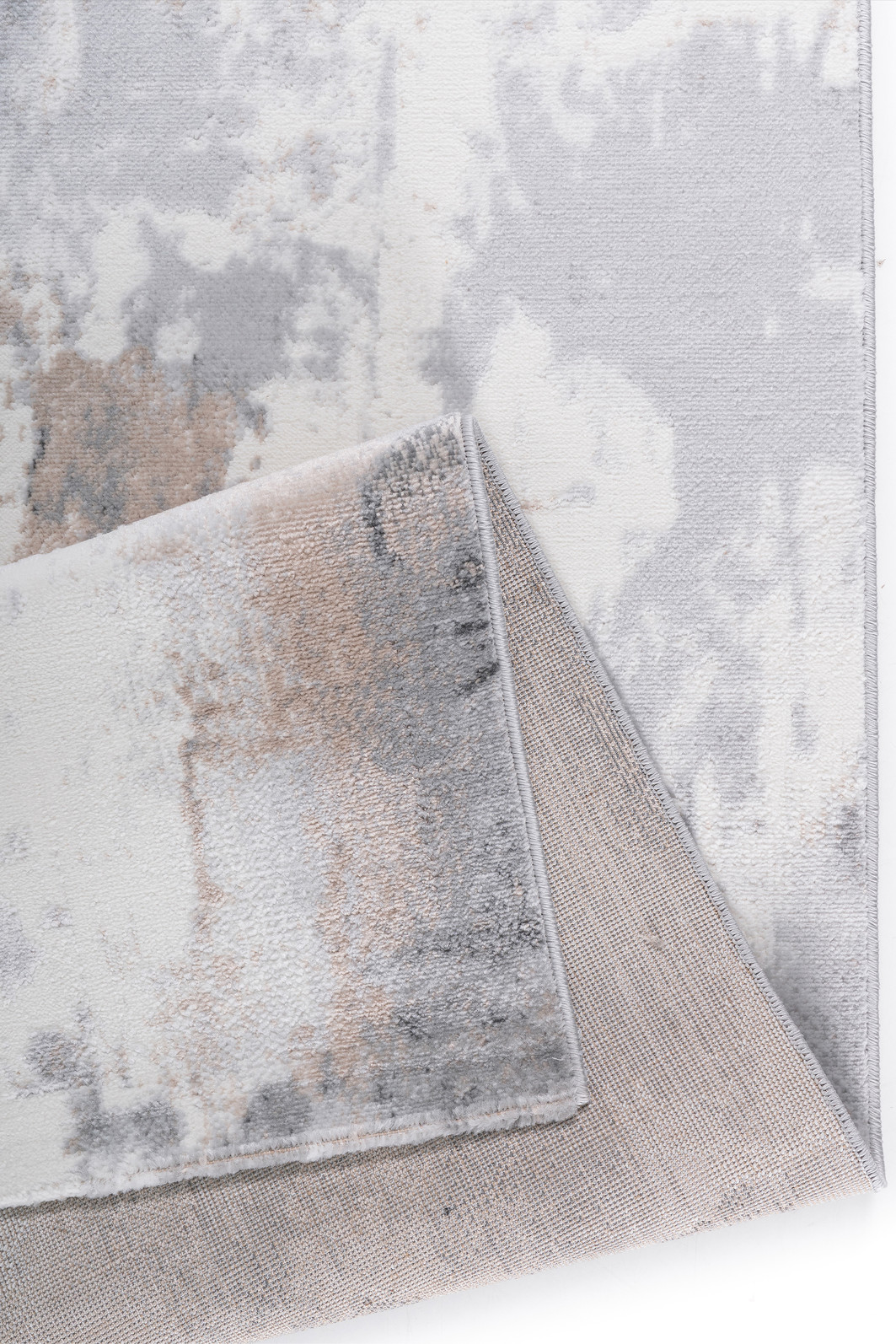 Tapete de Sala 300x400 Sharm Marmorizado Cinza