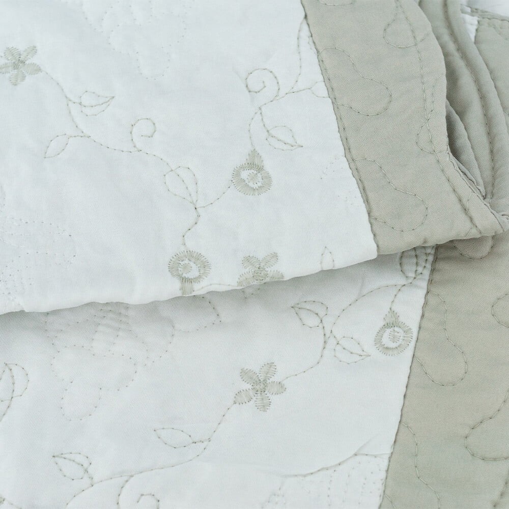 Kit Colcha Cobre Leito Queen Microfibra Dupla face com Porta-travesseiros Dessin Areia