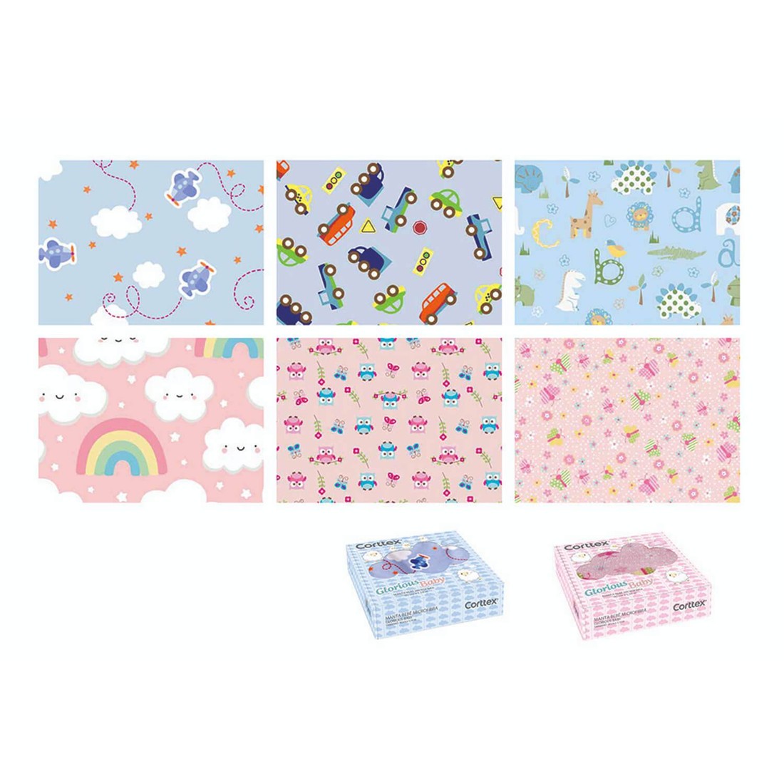 Cobertor Baby Fleece para Berço Antialérgico 90cm x 110cm Avião Cobertor Baby Fleece para Berço Antialérgico 90cm x 110cm Avião