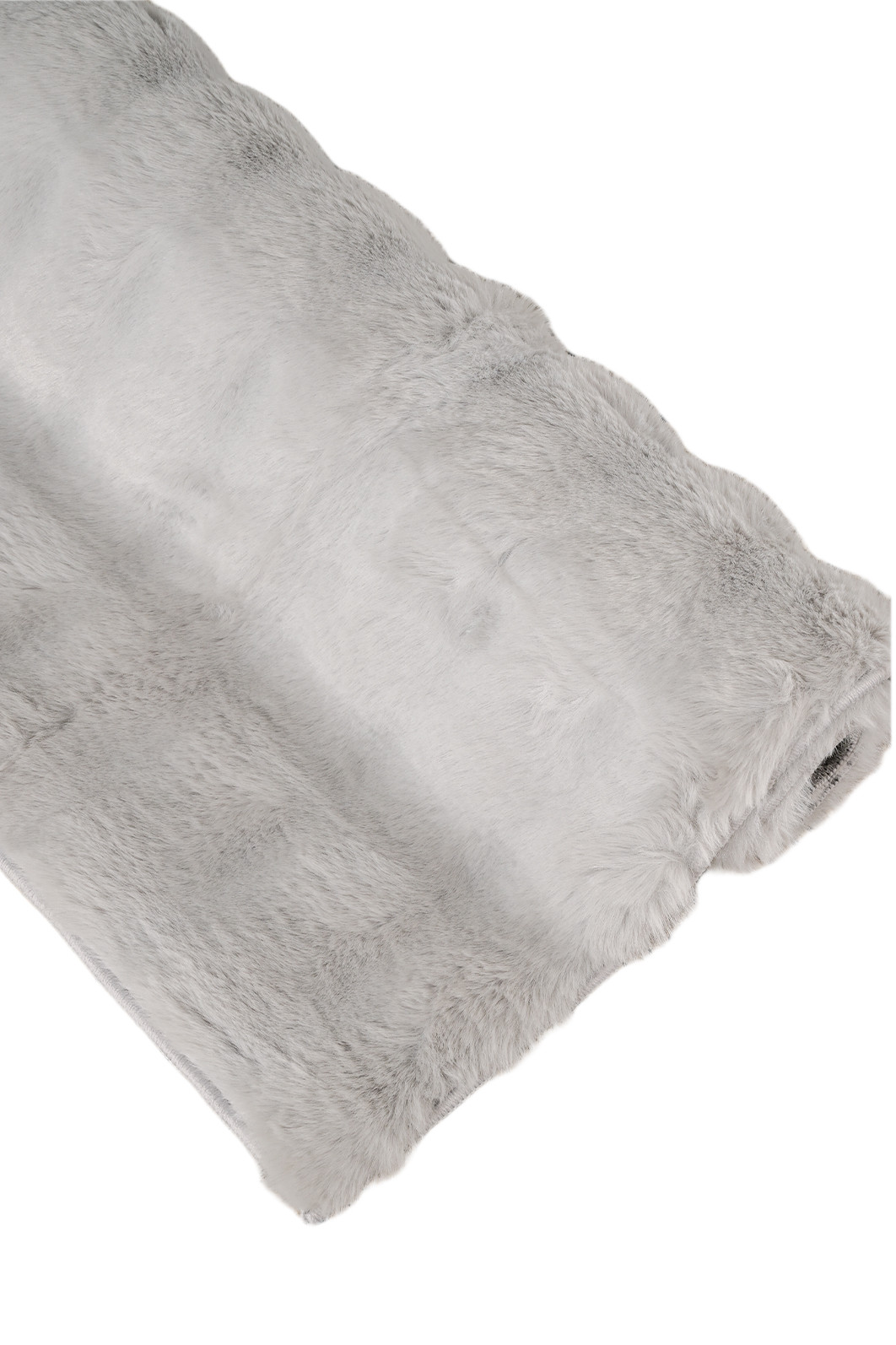 Tapete Pele de Coelho Livy Prata 100x150 Tapete Pele de Coelho Livy Prata 100x150