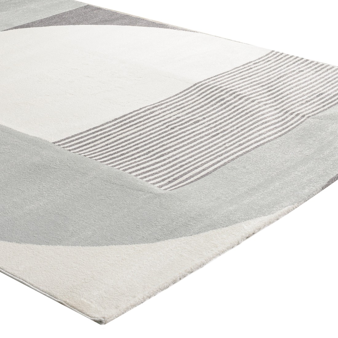Tapete para Sala Grande Hathor Geometrico Off White 200x250 Tapete para Sala Grande Hathor Geometrico Off White 200x250
