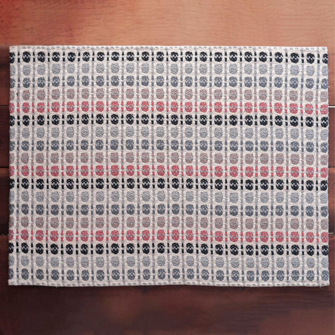 Kit de Cozinha 3 Peças Algodão Indiano Cinza