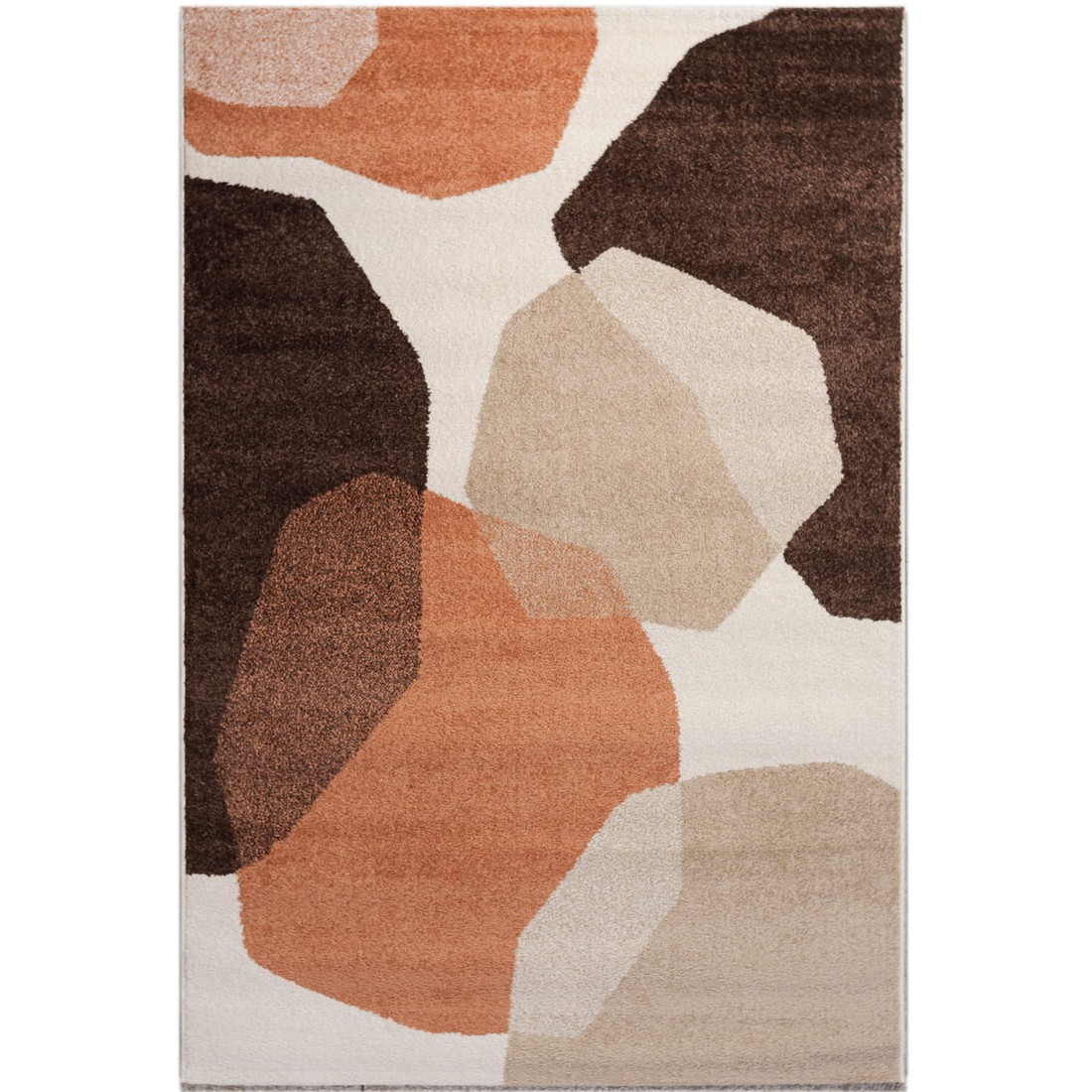 Tapete para Sala Essenciais Organico Pedras Terracota 300x400 Tapete para Sala Essenciais Organico Pedras Terracota 300x400