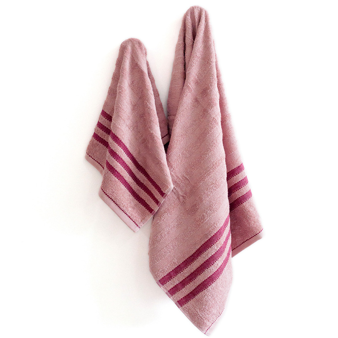 Jogo de Toalha Banho 4 Peças Lumi - Rosa e Branco Jogo com Banhão Jogo de Toalha Banho 4 Peças Lumi - Rosa e Branco Jogo com Banhão