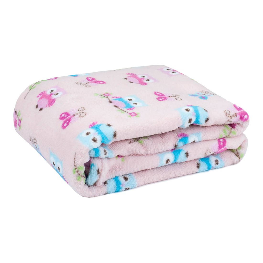 Cobertor Baby Fleece para Berço Antialérgico 90cm x 110cm  Corujinha Cobertor Baby Fleece para Berço Antialérgico 90cm x 110cm  Corujinha