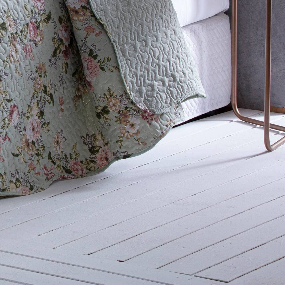 Kit  Cobre-leito Casal Bouti Microfibra Ultrasonic Estampada 2,20 x 2,40 m + 2 Porta-travesseiros - Marie