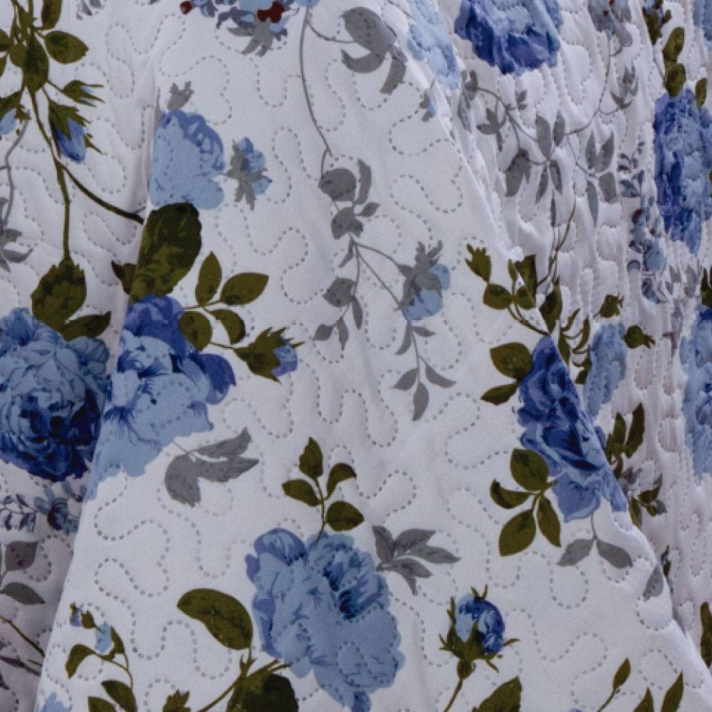 Kit 1 Cobre-leito King Bouti Microfibra Ultrasonic Estampada 2,60 x 2,80 m + 2 Porta-travesseiros - Alex Kit 1 Cobre-leito King Bouti Microfibra Ultrasonic Estampada 2,60 x 2,80 m + 2 Porta-travesseiros - Alex