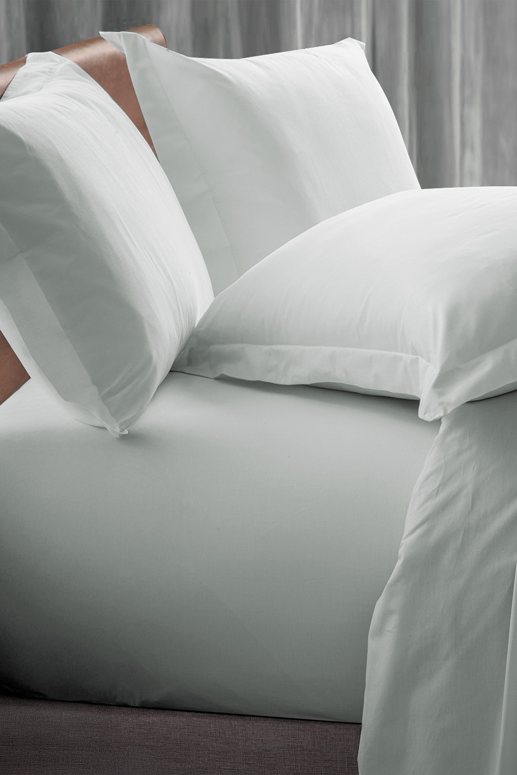 Jogo de Lençol King Cetim 400 Fios Cinza Jogo de Lençol King Cetim 400 Fios Cinza