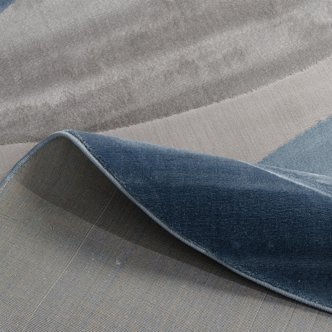 Tapete Organico Sala e Quarto Unique Azul e Mostarda 140x200 Tapete Organico Sala e Quarto Unique Azul e Mostarda 140x200