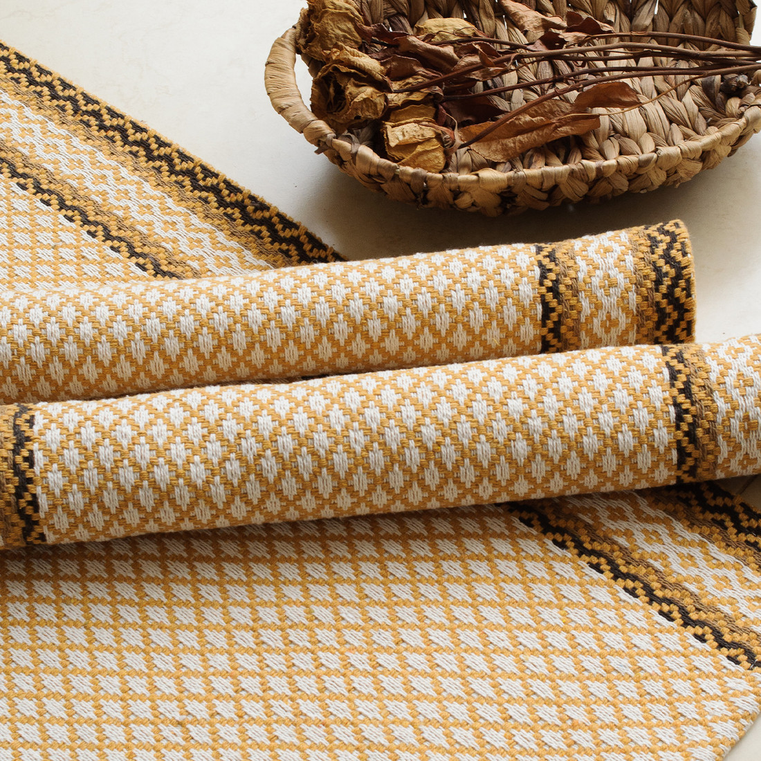 Kit de Cozinha 3 Peças Algodão Montreal Mostarda Kit de Cozinha 3 Peças Algodão Montreal Mostarda