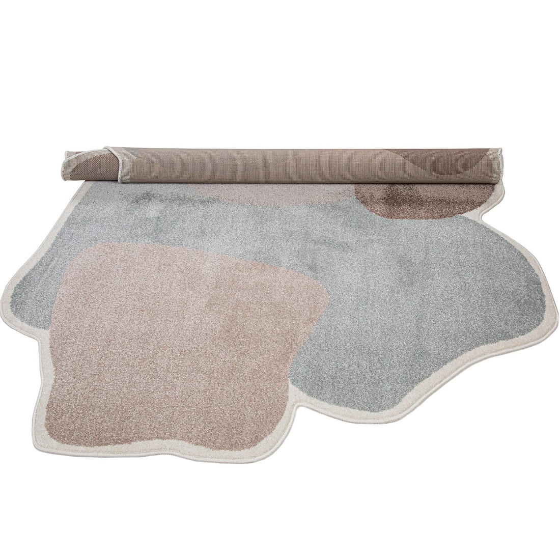 Tapete Organico Sala e Quarto Light Rose e Cinza 200x250