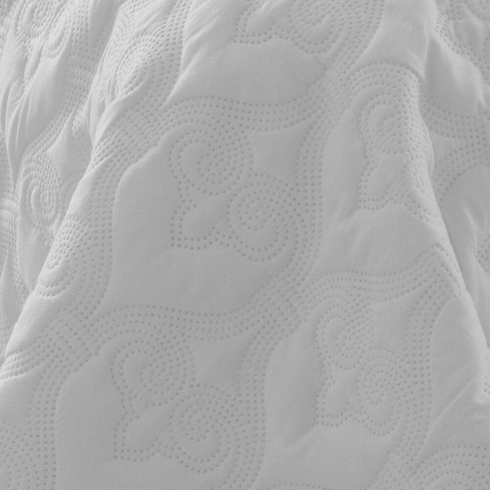 Kit 1 Colcha Casal Boutis Microfibra Ultrasonic + 2 Porta-Travesseiros Branco Kit 1 Colcha Casal Boutis Microfibra Ultrasonic + 2 Porta-Travesseiros Branco