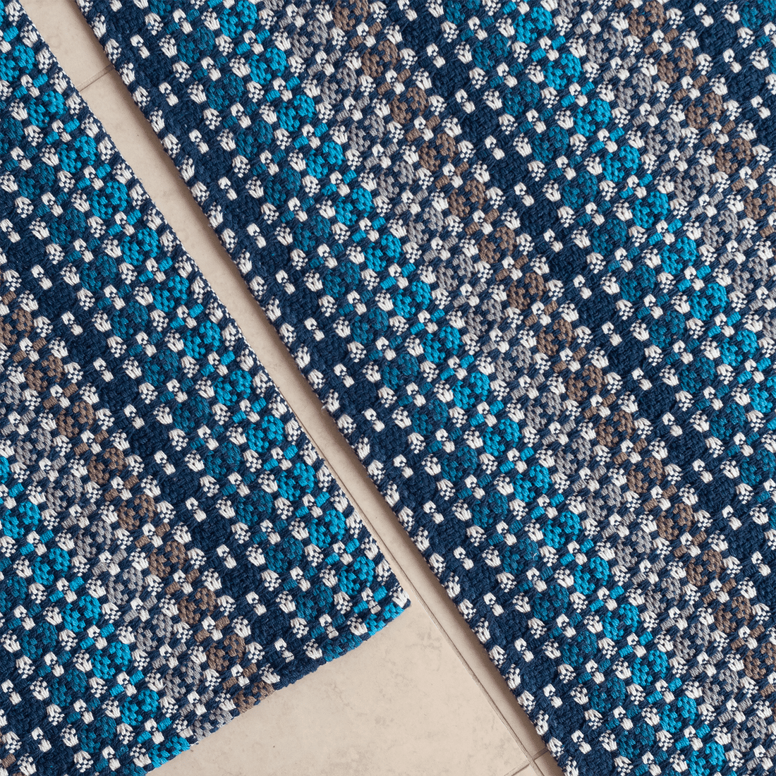 Kit de Cozinha 3 Peças Algodão Indiano Marinho Kit de Cozinha 3 Peças Algodão Indiano Marinho