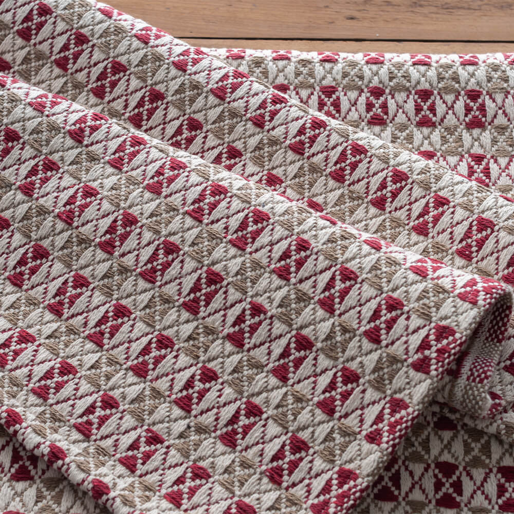 Kit de Cozinha 3 Peças Algodão Contemporâneo Marrocos Vermelho