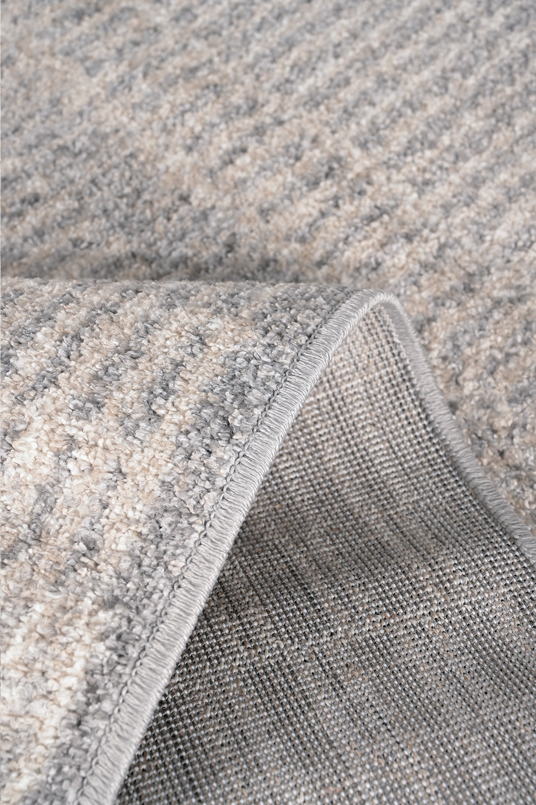 Tapete para Sala 140x200 Essenciais Estonado Cinza e Bege Tapete para Sala 140x200 Essenciais Estonado Cinza e Bege