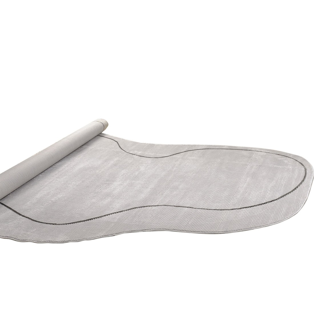 Tapete Organico Sala e Quarto Unique Cinza 240x300 Tapete Organico Sala e Quarto Unique Cinza 240x300