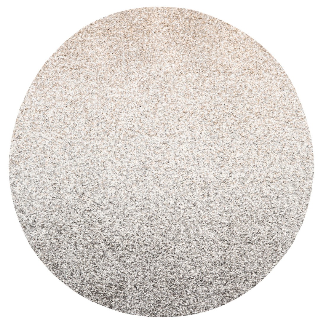 Tapete para Sala Essenciais Estonado Cinza Redondo 2,5m Tapete para Sala Essenciais Estonado Cinza Redondo 2,5m