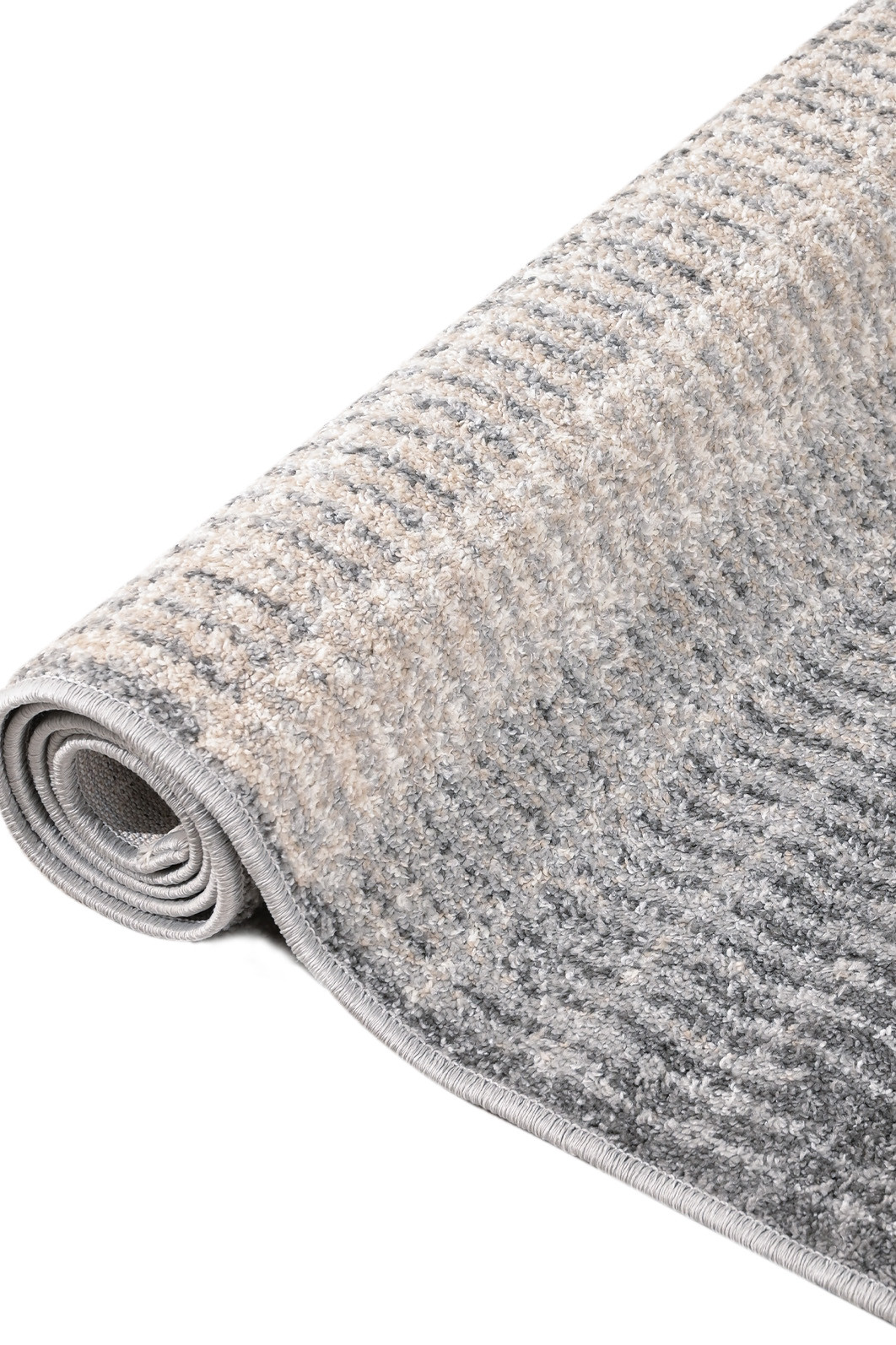 Tapete para Sala 140x200 Essenciais Estonado Cinza e Bege Tapete para Sala 140x200 Essenciais Estonado Cinza e Bege