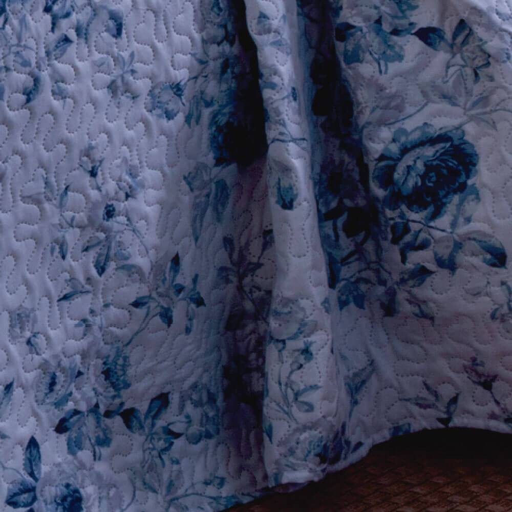 Kit 1 Cobre-leito Casal Bouti Microfibra Ultrasonic Estampada 2,20 x 2,40 m + 2 Porta-travesseiros - Gio