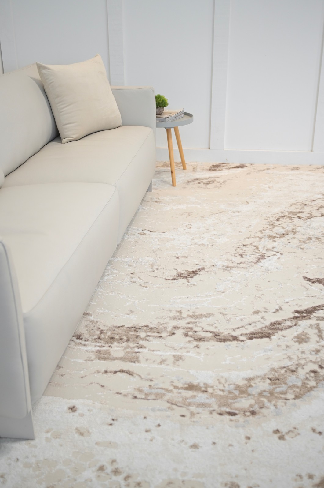 Tapete de Sala 300x400 Sharm Marmorizado Bege Tapete de Sala 300x400 Sharm Marmorizado Bege