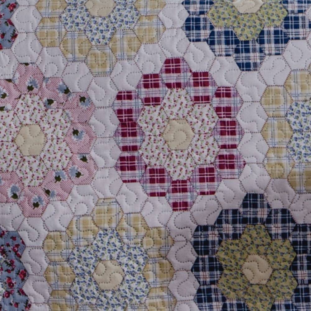 Kit  Cobre-leito Casal Bouti Microfibra Ultrasonic Estampada 2,20 x 2,40 m + 2 Porta-travesseiros - Gaby