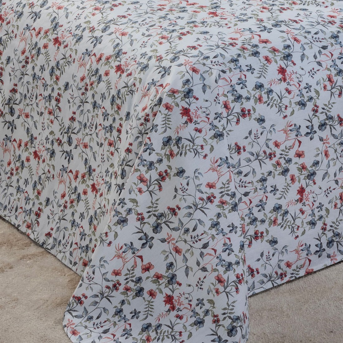 Jogo de Cama Queen 4 Peças 130 Fios 100% Algodão - Corin Jogo de Cama Queen 4 Peças 130 Fios 100% Algodão - Corin