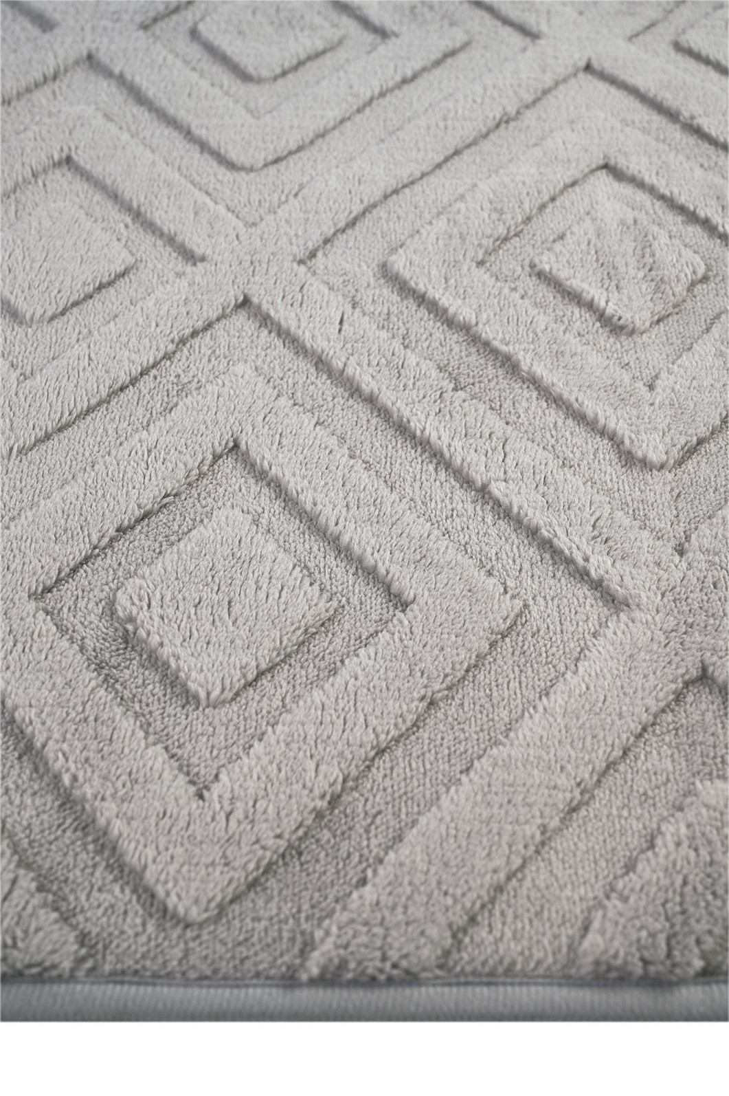 Tapete Passadeira Microfibra SuperSoft Pequim 60x200 - Lotus Cinza