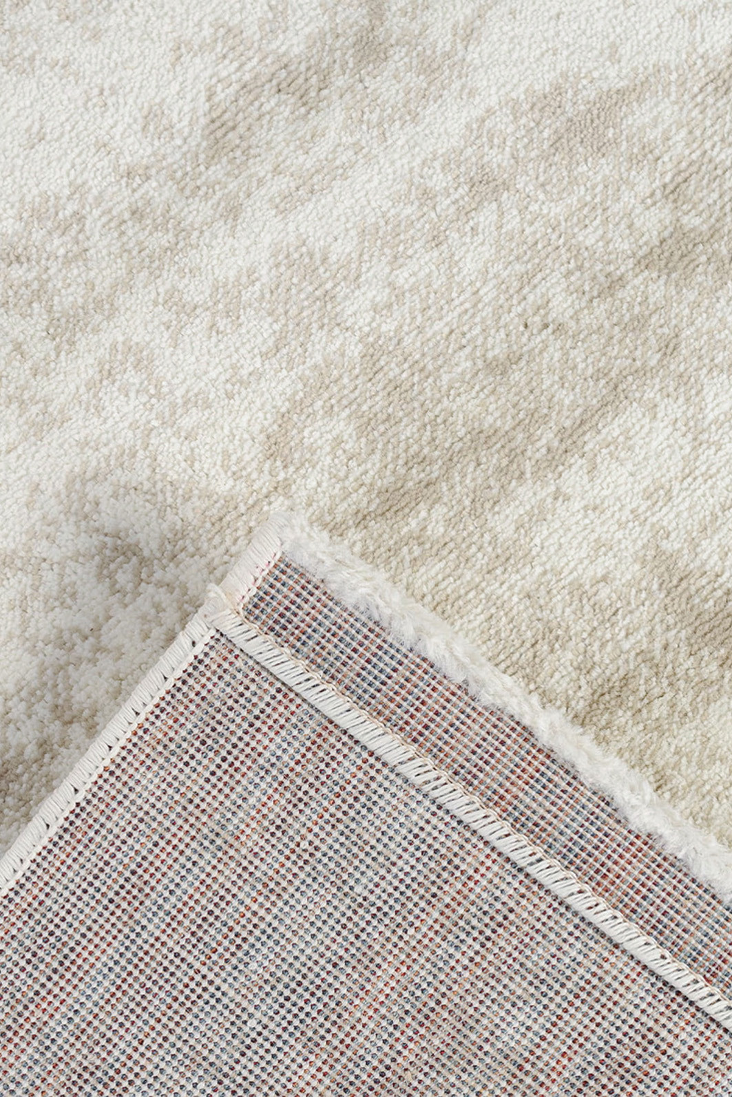 Tapete Passadeira Vivace Estonado Bege e Off White 70x400 Tapete Passadeira Vivace Estonado Bege e Off White 70x400