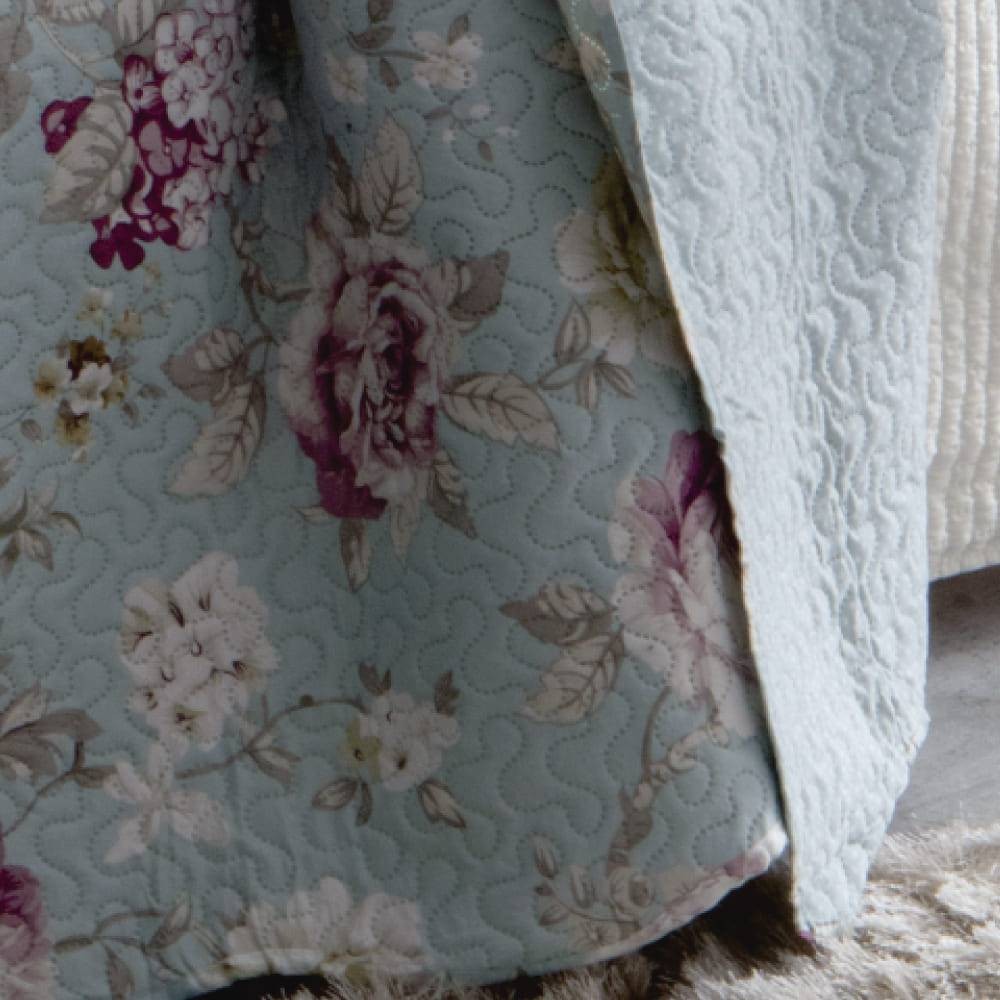 Kit  Cobre-leito Queen Bouti Microfibra Ultrasonic Estampada 2,40 x 2,60 m + 2 Porta-travesseiros - Eleonor