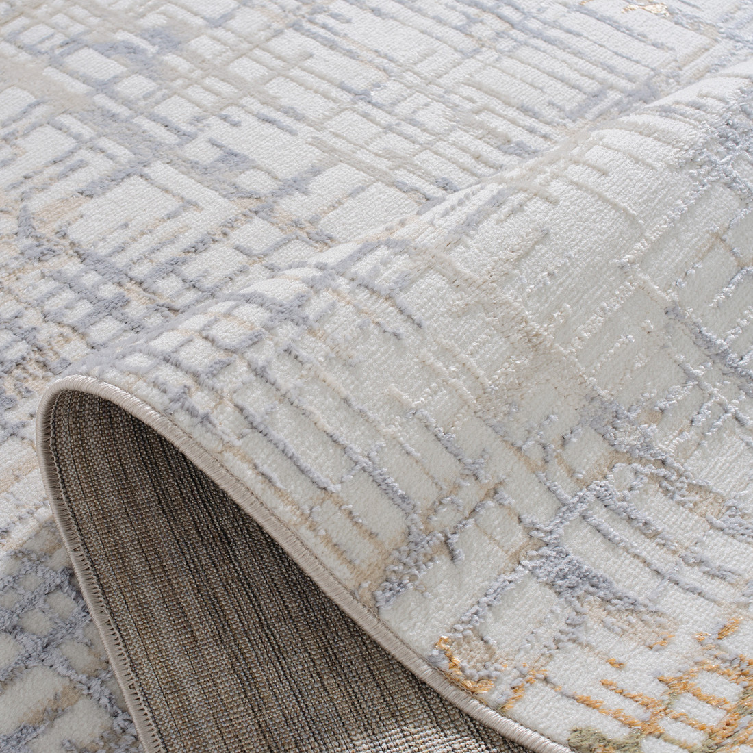 Tapete Sala Perfil Leve Caspian Xadrez 200X240 Tapete_de_sala_pelo_baixo_200x250_leve_Antiderrapante