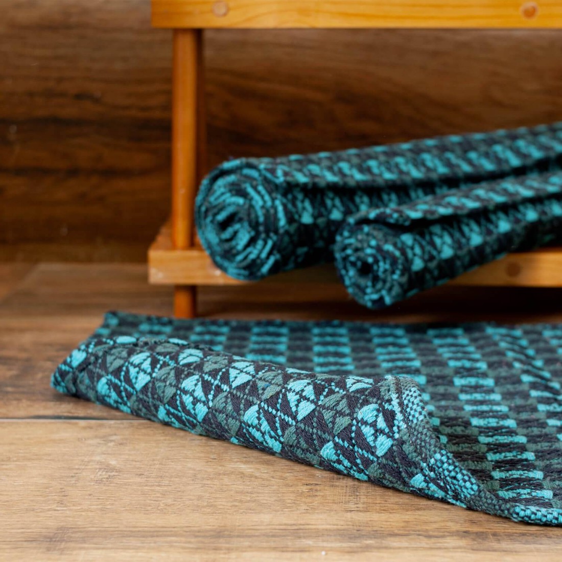 Kit de Cozinha 3 Peças Algodão Contemporâneo Marrocos Verde Kit de Cozinha 3 Peças Algodão Contemporâneo Marrocos Verde