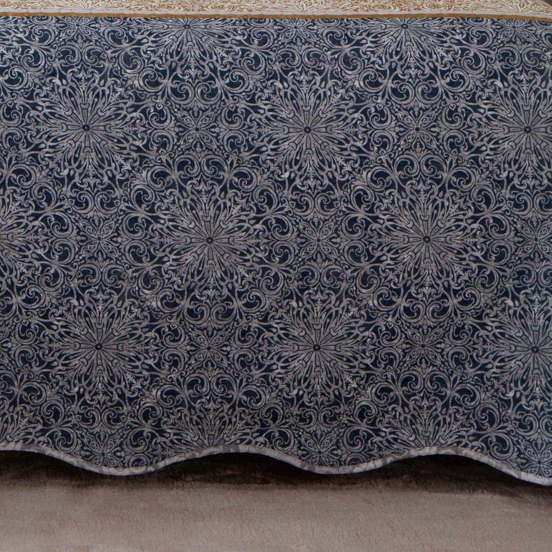 Kit 3 Peças Cobre leito Casal Bouti Microfibra Ultrasonic Estampada + 2 Porta-travesseiros - Ingrid