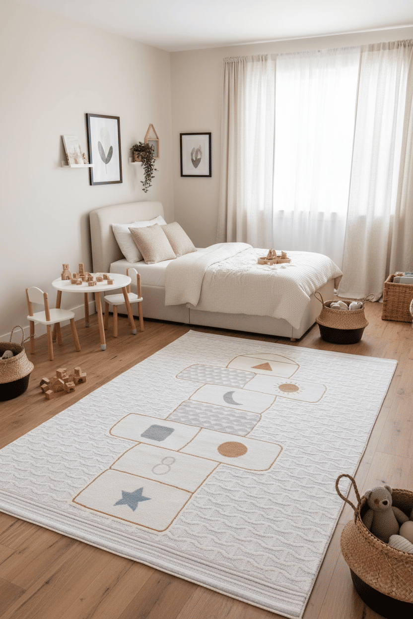 Tapete Infantil Pedagógico 140x200 Amarelinha Tapete Infantil Pedagógico 140x200 Amarelinha