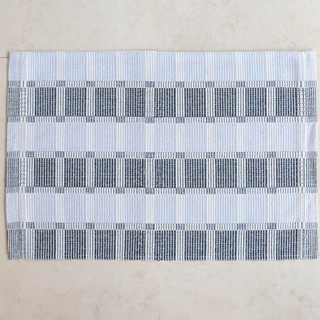 Jogo de Tapete 3 Peças Algodão Zurick Bico Cinza