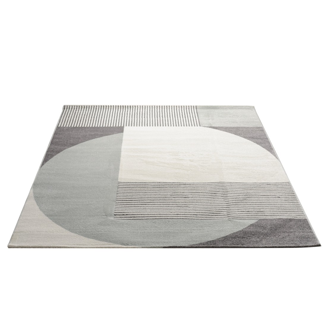 Tapete para Sala Grande Hathor Geometrico Off White 200x300