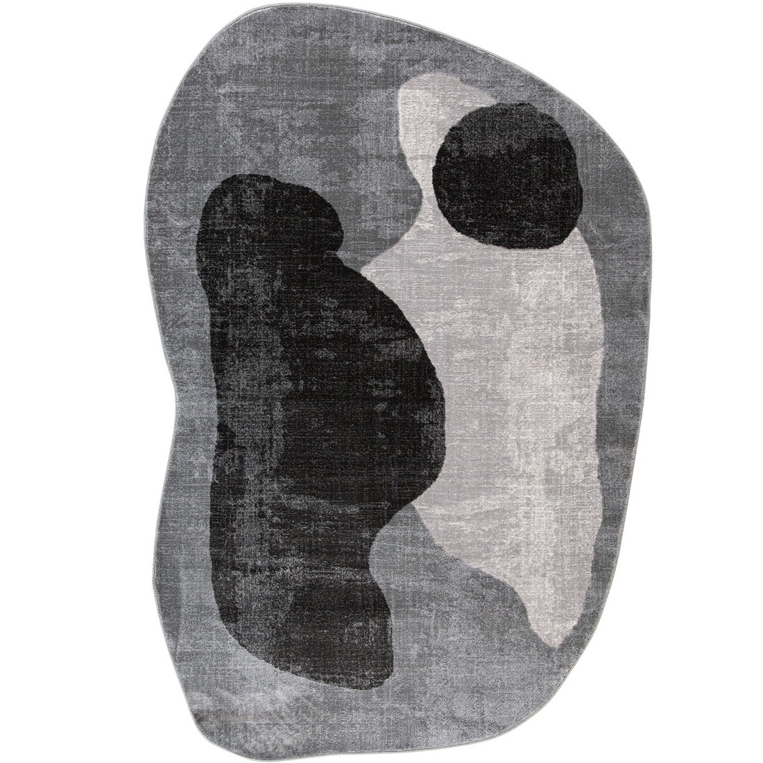 Tapete Organico Sala e Quarto Unique Cinza e Chumbo 140x200