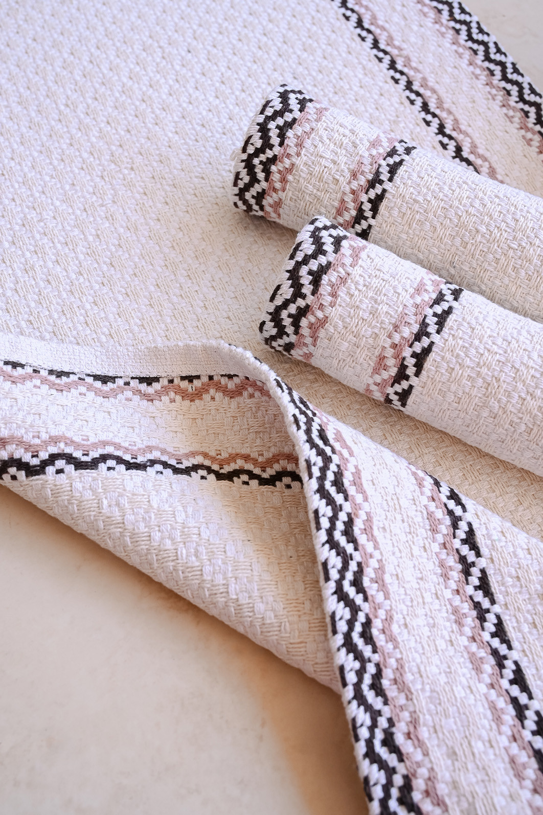 Kit de Cozinha 3 Peças Algodão Montreal Cru