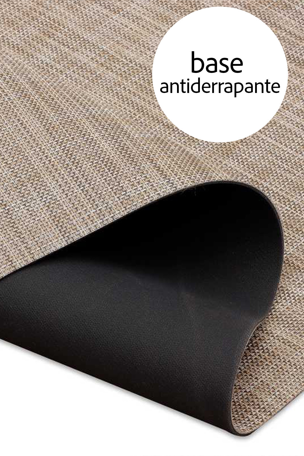 Tapete Passadeira PVC Antiderrapante Bege 70x450 Tapete Passadeira PVC Antiderrapante Bege 70x450