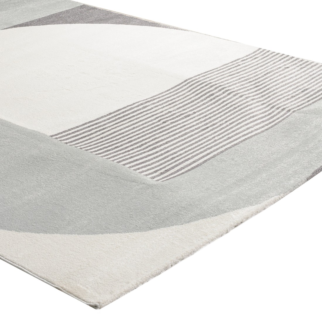 Tapete para Sala Grande Hathor Geometrico Off White 240x300