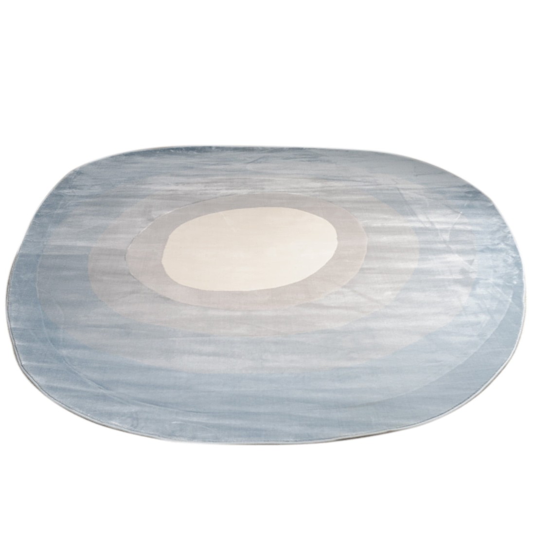 Tapete Organico Sala e Quarto Unique Azul e Off White 140x200