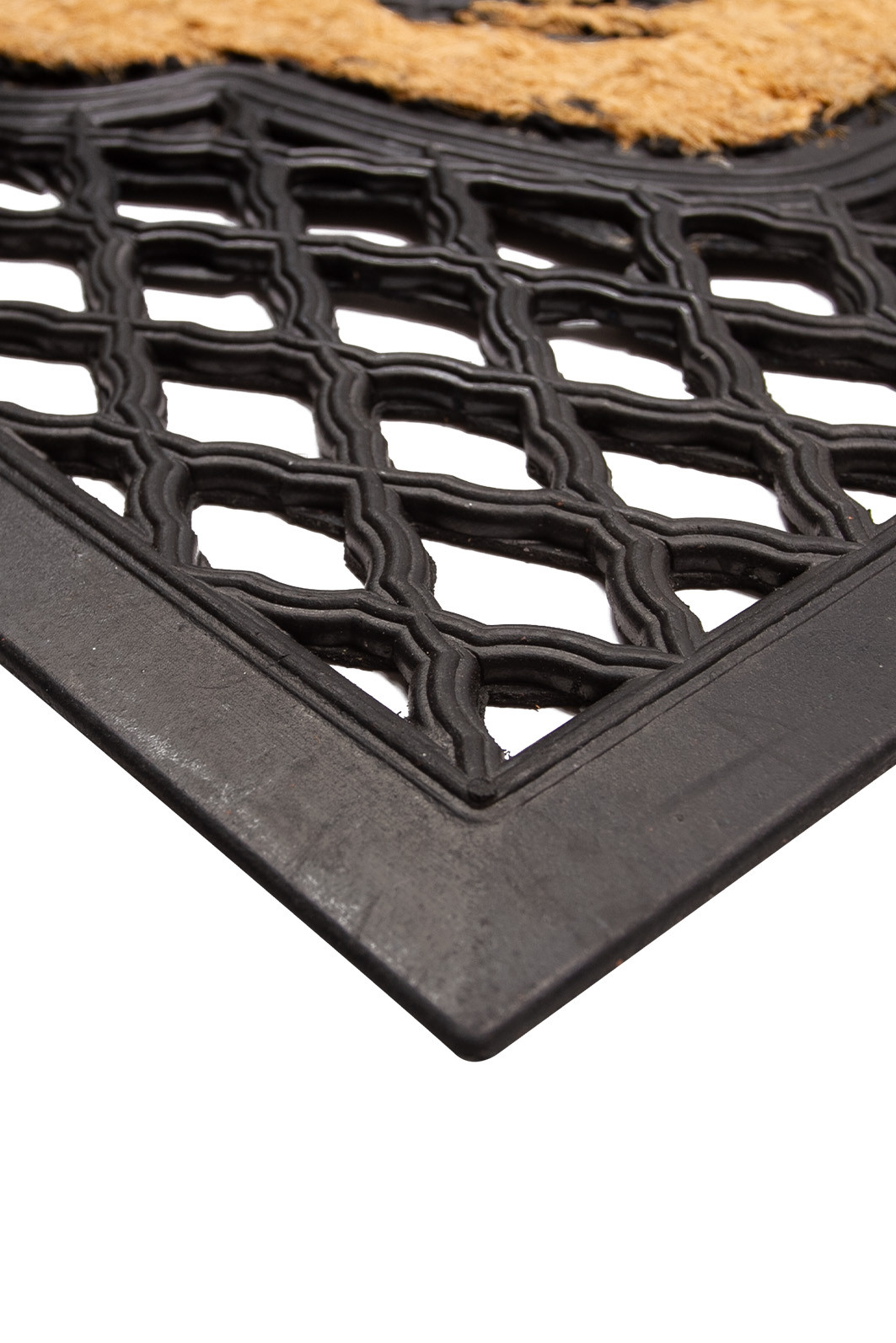 Tapete Capacho Borracha e Fibra de Coco 45x75 Treliça