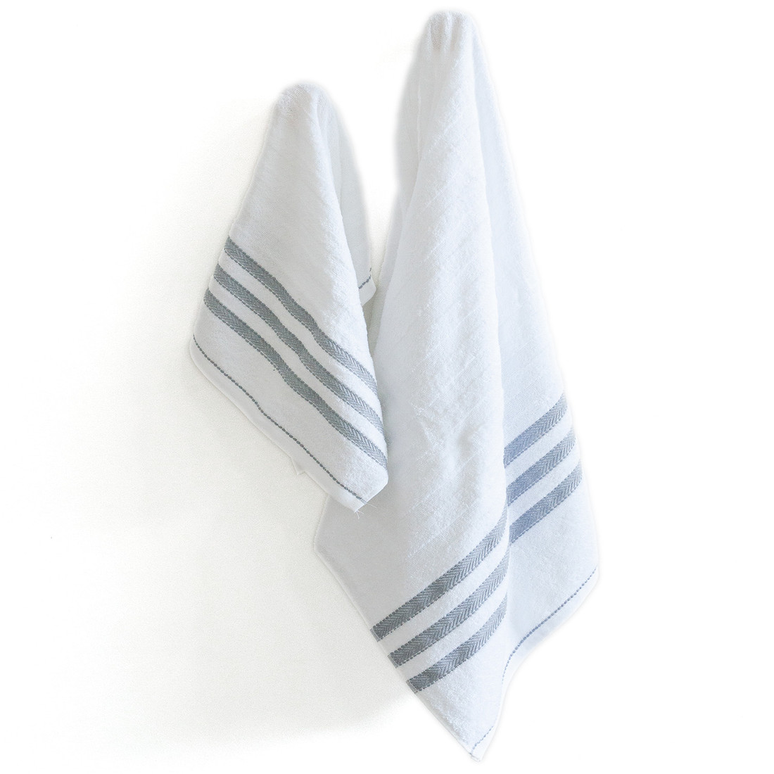 Jogo de Toalha Banho 4 Peças Lumi - Azul e Branco Jogo com Banhão Jogo de Toalha Banho 4 Peças Lumi - Azul e Branco Jogo com Banhão