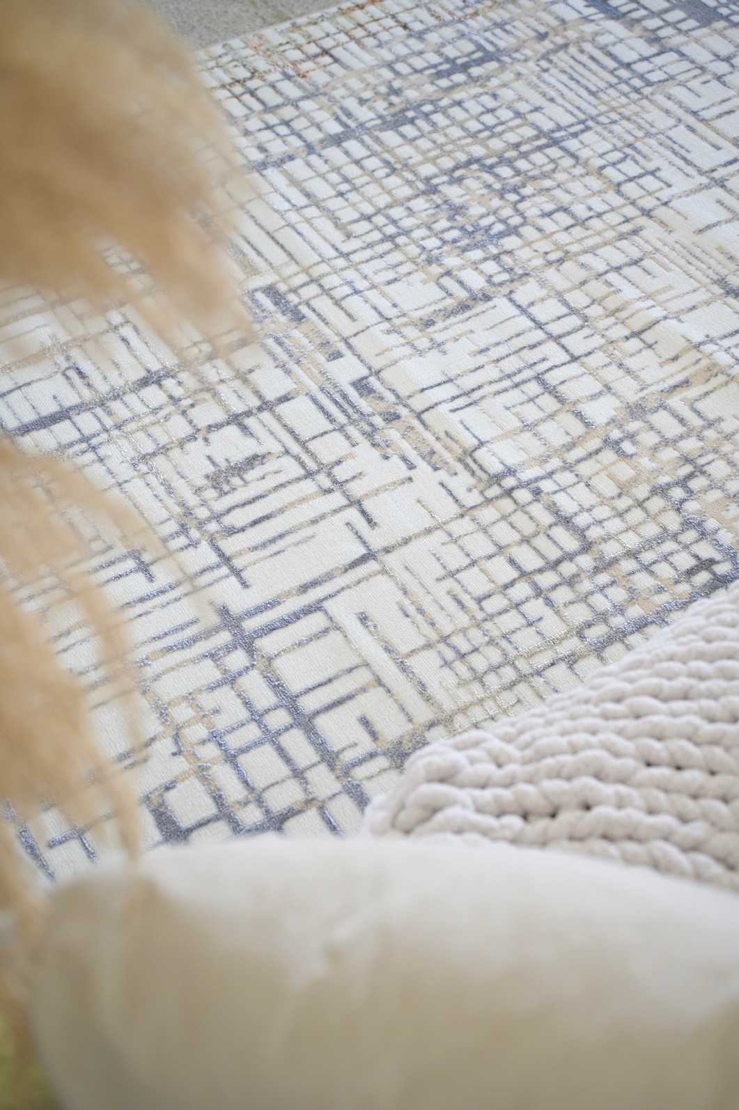 Tapete Sala Perfil Leve Caspian Xadrez 250X350 Tapete Sala Perfil Leve Caspian Xadrez 250X350