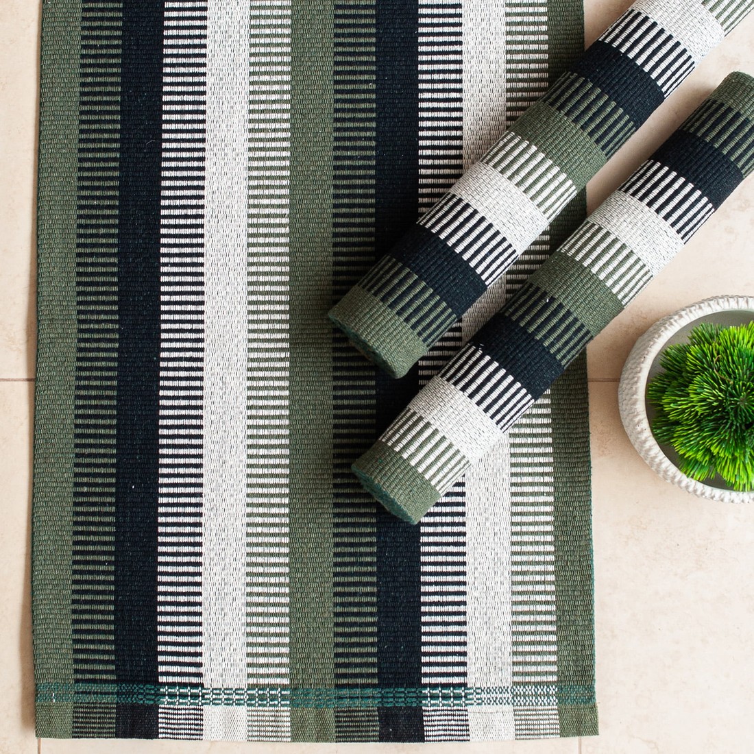 Kit de Cozinha 3 Peças Cacto Verde